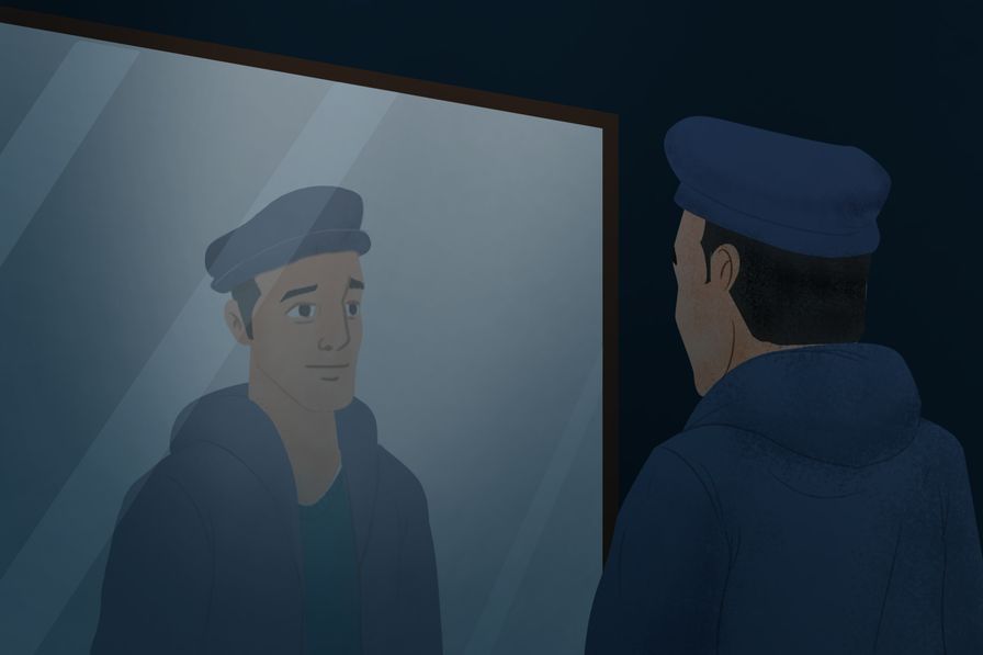 Looking in the mirror